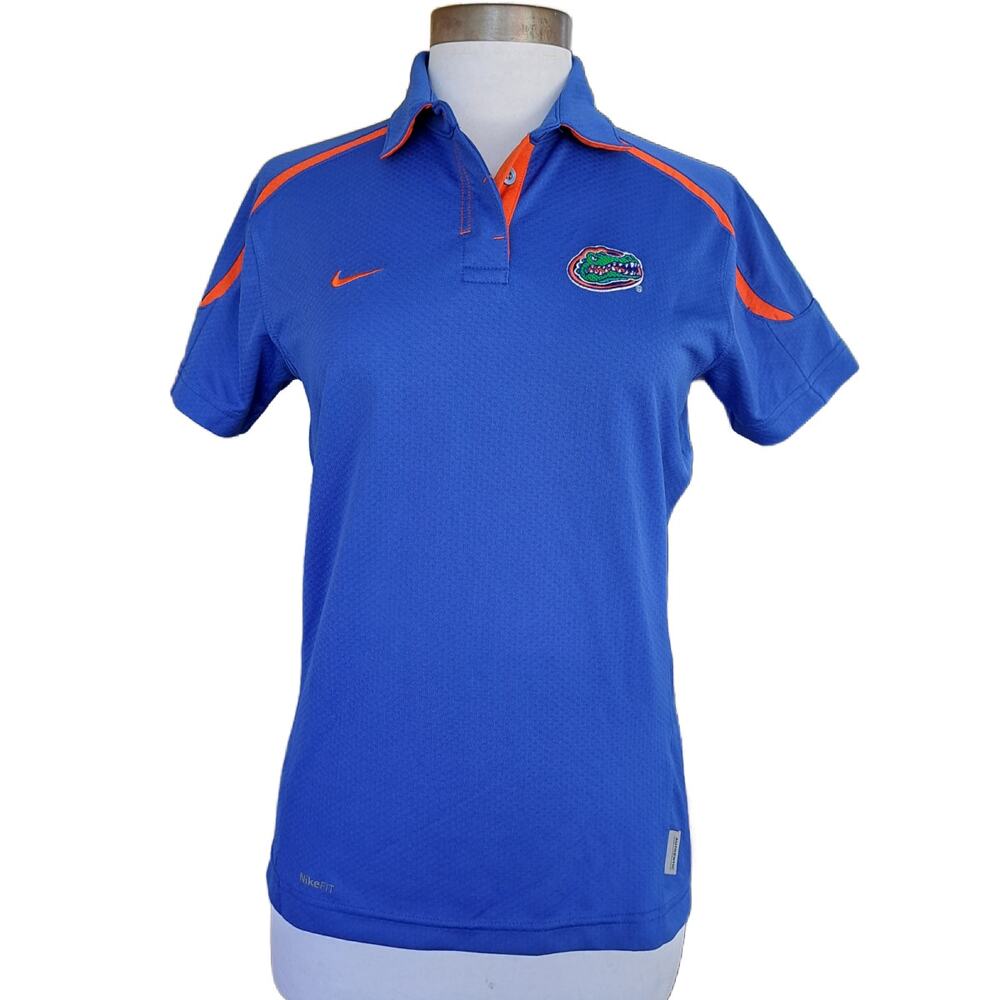 Nike Blue and Orange Florida Gators Polo Top